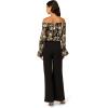 imageAdrianna Papell Womens Lace and Crepe JumpsuitBlackGold