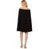 imageAdrianna Papell Womens Off Shoulder Cape DressBlack
