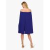 imageAdrianna Papell Womens Off Shoulder Cape DressDark Blue Violet