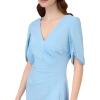 imageAdrianna Papell Womens Off Shoulder Cape DressElegant Sky