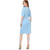 imageAdrianna Papell Womens Off Shoulder Cape DressElegant Sky