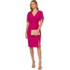 imageAdrianna Papell Womens Off Shoulder Cape DressHot Orchid