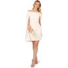 imageAdrianna Papell Womens Off Shoulder Cape DressIvory