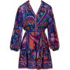 imageAdrianna Papell Womens Printed Short DressBlue Multi