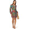 imageAdrianna Papell Womens Printed Short DressTeal Multi