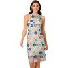 imageAdrianna Papell Womens Embroidered Column Midi DressBlue Multi