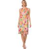 imageAdrianna Papell Womens Embroidered Column Midi DressPinkYellow Multi