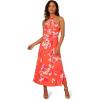 imageAdrianna Papell Womens Empire Halter Chiffon DressOrange Multi
