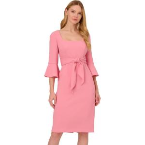 imageAdrianna Papell Womens Bell Sleeve Tie Front DressFaded Rose