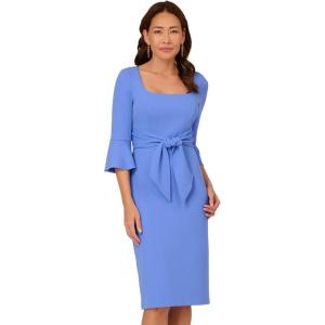 imageAdrianna Papell Womens Bell Sleeve Tie Front DressPrecious Peri