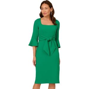 imageAdrianna Papell Womens Bell Sleeve Tie Front DressVivid Green