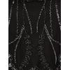 imageAdrianna Papell Womens Beaded Cocktail DressBlackGunmetal