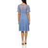 imageAdrianna Papell Womens Beaded Midi DressFrench Blue