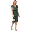 imageAdrianna Papell Womens Foil Woven Midi DressDark Ivy