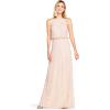 imageAdrianna Papell Womens Halter Art Deco Beaded Blouson DressBlush
