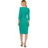 imageAdrianna Papell Womens Knit Crepe Tie Waist SheathBotanic Green