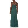 imageAdrianna Papell Womens Long Beaded Blouson GownDusty Emerald