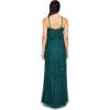 imageAdrianna Papell Womens Long Beaded Blouson GownDusty Emerald