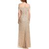 imageAdrianna Papell Womens Off The Shoulder Sequin Beaded GownChampagne