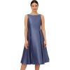 imageAdrianna Papell Womens Sleeveless Tea Length DressBlue Frost