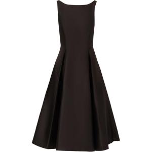 imageAdrianna Papell Womens Sleeveless MidLength Party Dress with VBackBlack