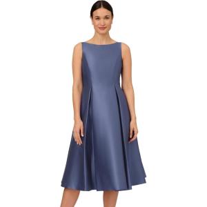 imageAdrianna Papell Womens Sleeveless Tea Length DressBlue Frost