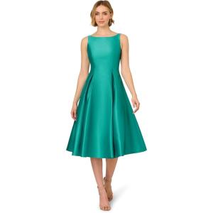 imageAdrianna Papell Womens Sleeveless Tea Length DressBotanic Green