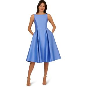 imageAdrianna Papell Womens Sleeveless Tea Length DressElectric Ice