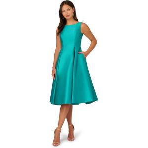 imageAdrianna Papell Womens Sleeveless Tea Length DressExotic Jade