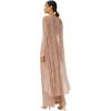 imageAdrianna Papell Womens Beaded Cape Long DressRose Gold
