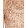 imageAdrianna Papell Womens Beaded Column Long DressRose Gold