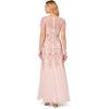 imageAdrianna Papell Womens Beaded Gown with GodetsBlush Pink
