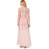 imageAdrianna Papell Womens Beaded Gown with GodetsBlush Pink