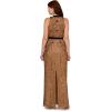 imageAdrianna Papell Womens Beaded Halter Long DressCopper