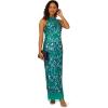 imageAdrianna Papell Womens Beaded Halter Long DressExotic Jade