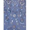 imageAdrianna Papell Womens Beaded Mesh Long DressFrench Blue
