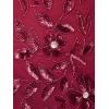 imageAdrianna Papell Womens Beaded Mesh Long DressShiraz