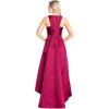 imageAdrianna Papell Womens Mikado High Low GownGarnet