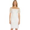 imageAdrianna Papell Womens Off Shoulder Beaded DressIvory
