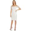 imageAdrianna Papell Womens Off Shoulder Beaded DressIvory