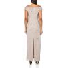 imageAdrianna Papell Womens Off Shoulder Beaded DressMarble