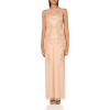 imageAdrianna Papell Womens Beaded Column Long DressRose Gold