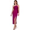 imageAdrianna Papell Womens Satin Crepe DressWild Magenta