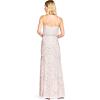 imageAdrianna Papell Womens Long Blouson Beaded DressBlushGoldPink