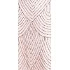 imageAdrianna Papell Womens Long Blouson Beaded DressBlushGoldPink