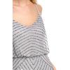 imageAdrianna Papell Womens Long Blouson Beaded DressBridal Silver