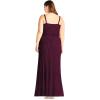 imageAdrianna Papell Womens Long Blouson Beaded DressCassis