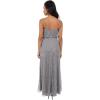 imageAdrianna Papell Womens Long Blouson Beaded DressSilverGrey