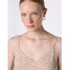 imageAdrianna Papell Womens Long Blouson Beaded DressSilverNude