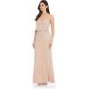 imageAdrianna Papell Womens Slvlss Blouson Beaded GwnSilverNude